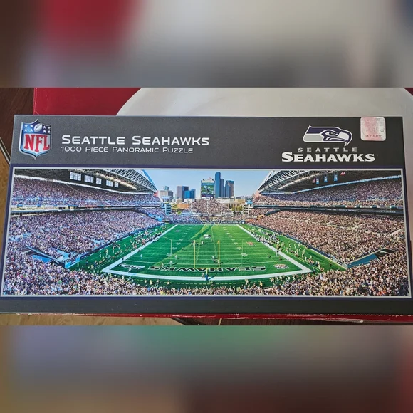Seattle Seahawks - 1000 Piece Panoramic Jigsaw Puzzle - Picture 1 of 2